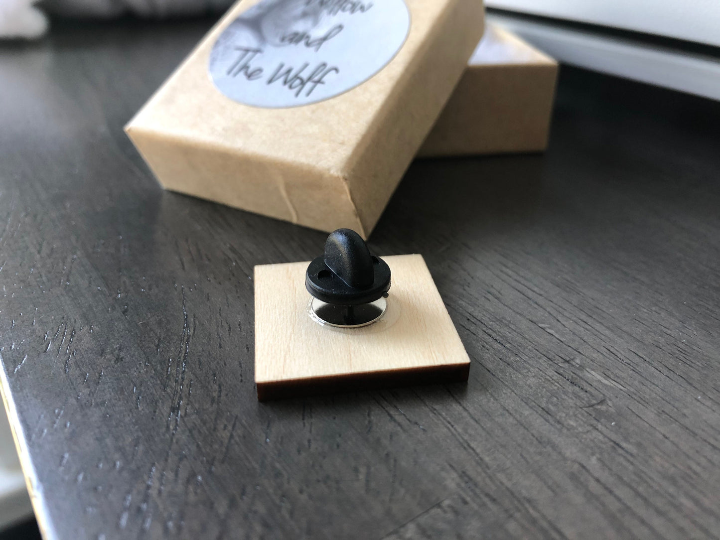 Be a Nice Human - Wooden Engraved Lapel Pin. Backpack Pin. Be Kind. Spread Kindness.