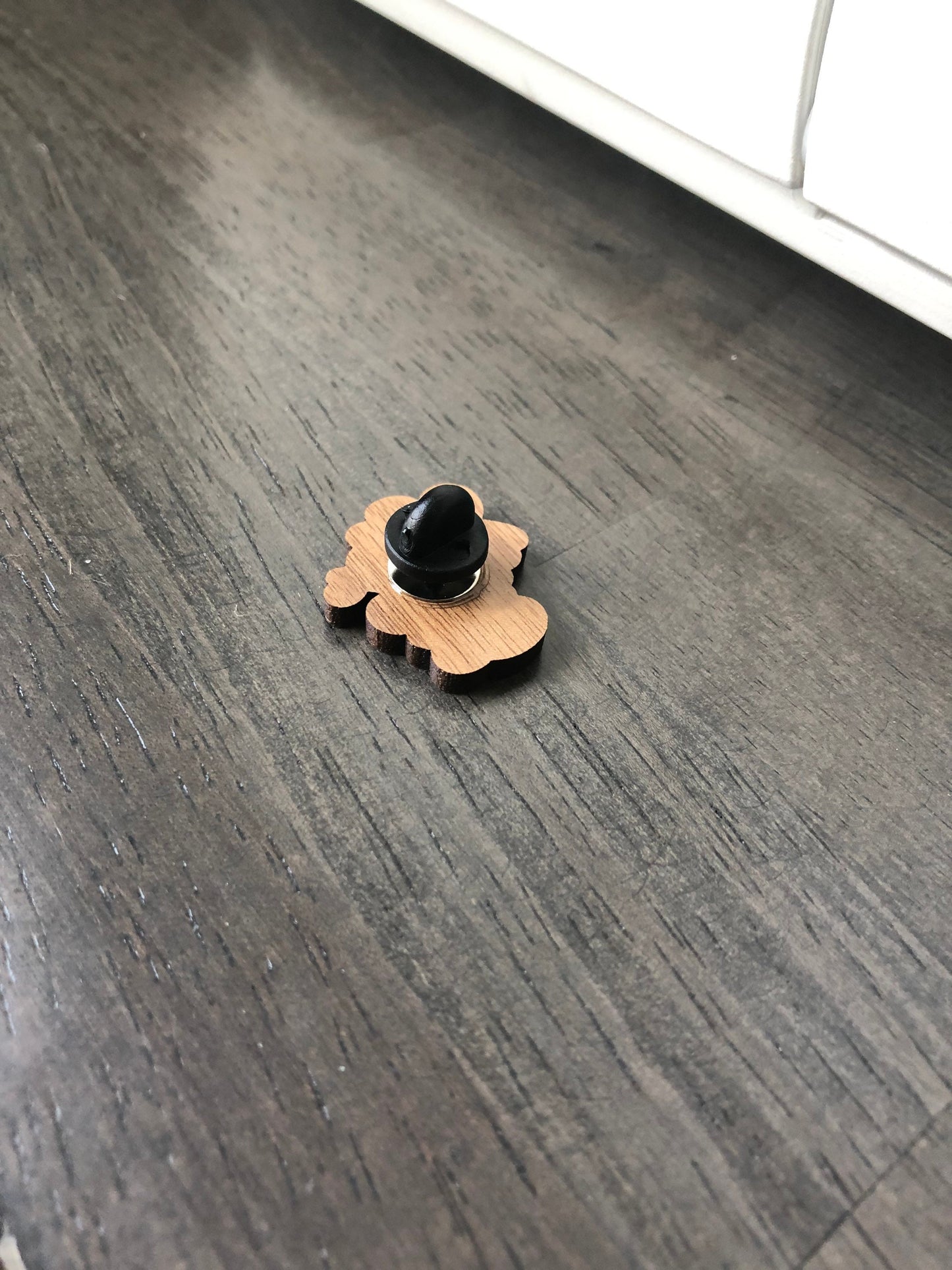 Not Today Pin. Wooden Lapel Pin. Backpack and Tote Pin. Nope, Not Today Satan.