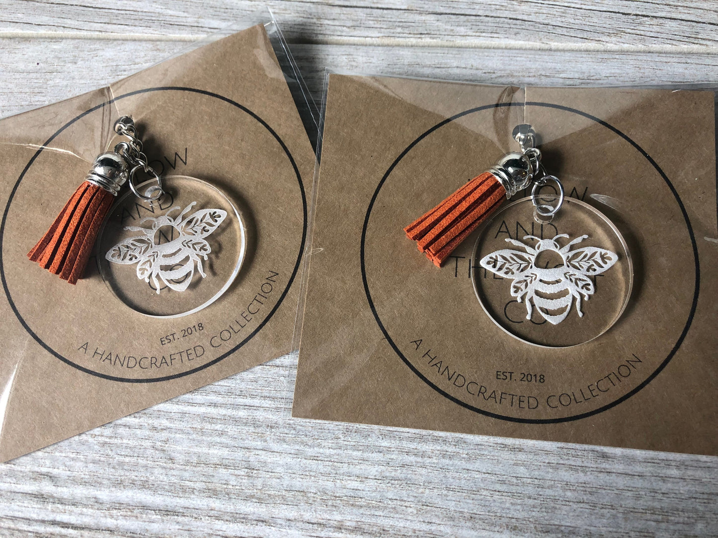 Bee Keychain. Engraved Bee Keychain. Save The Bees. Beekeeper Gift. Save the Pollinators.