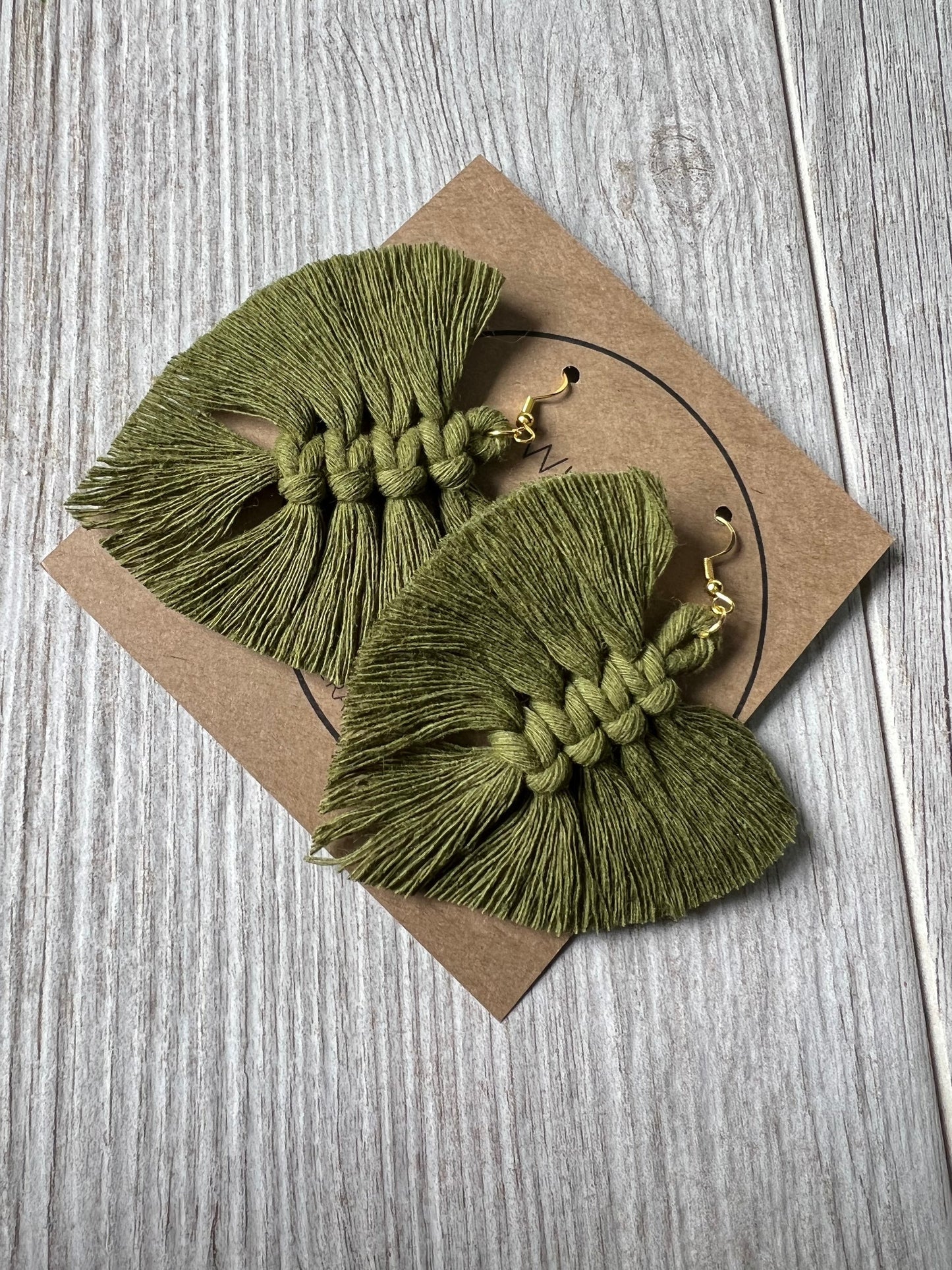 Sage Green Macrame Feather Earrings. Festival Earrings. Boho Macrame Feathers.