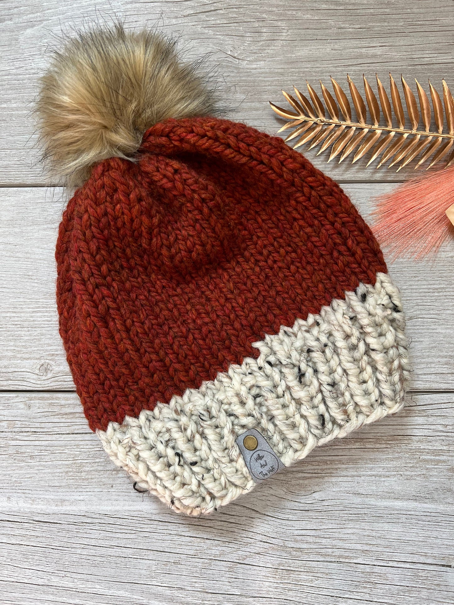 Pumpkin Spice Beanie. PSL. Women’s Knit Hat. Knitted Beanie.