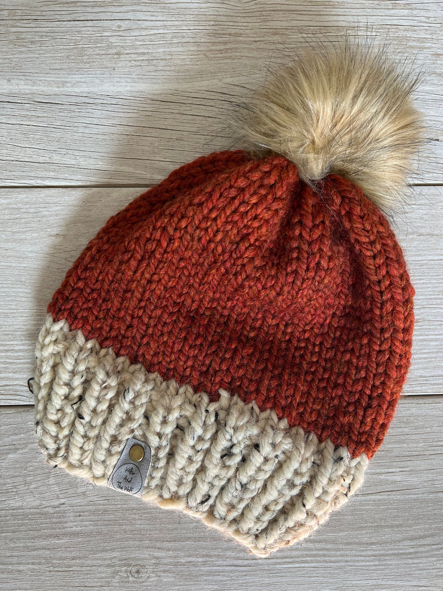 Pumpkin Spice Beanie. PSL. Women’s Knit Hat. Knitted Beanie.