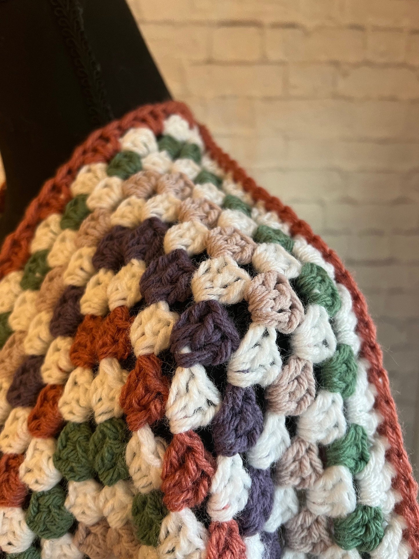 Sugarplum Hexi Cardigan. Granny Square Sweater. Multicolor Holiday Sweater. Gingerbread House. Candyland