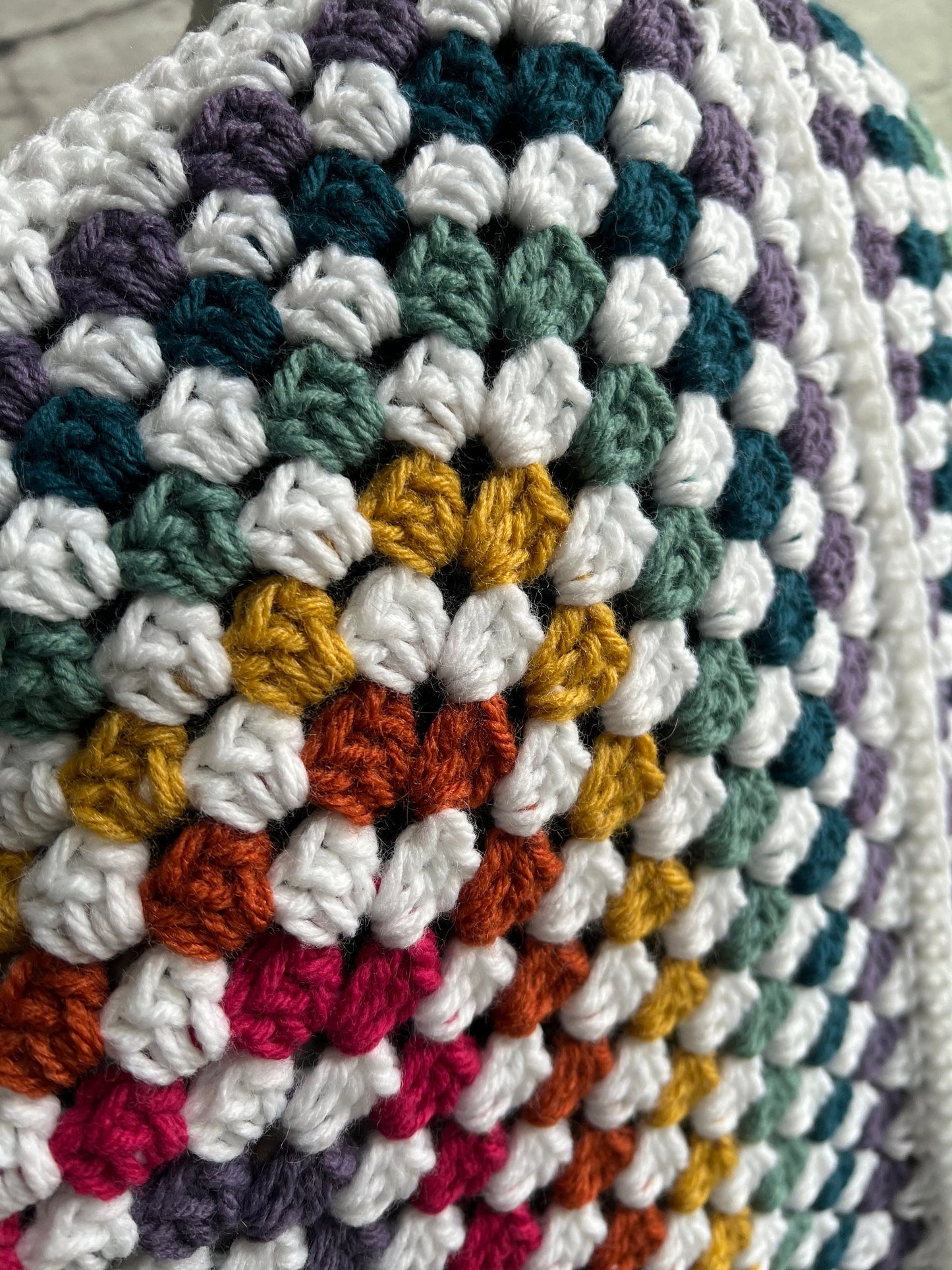 Rainbow Cardigan. Multicolor Hexagon Cardigan. Women’s Crochet Sweater.