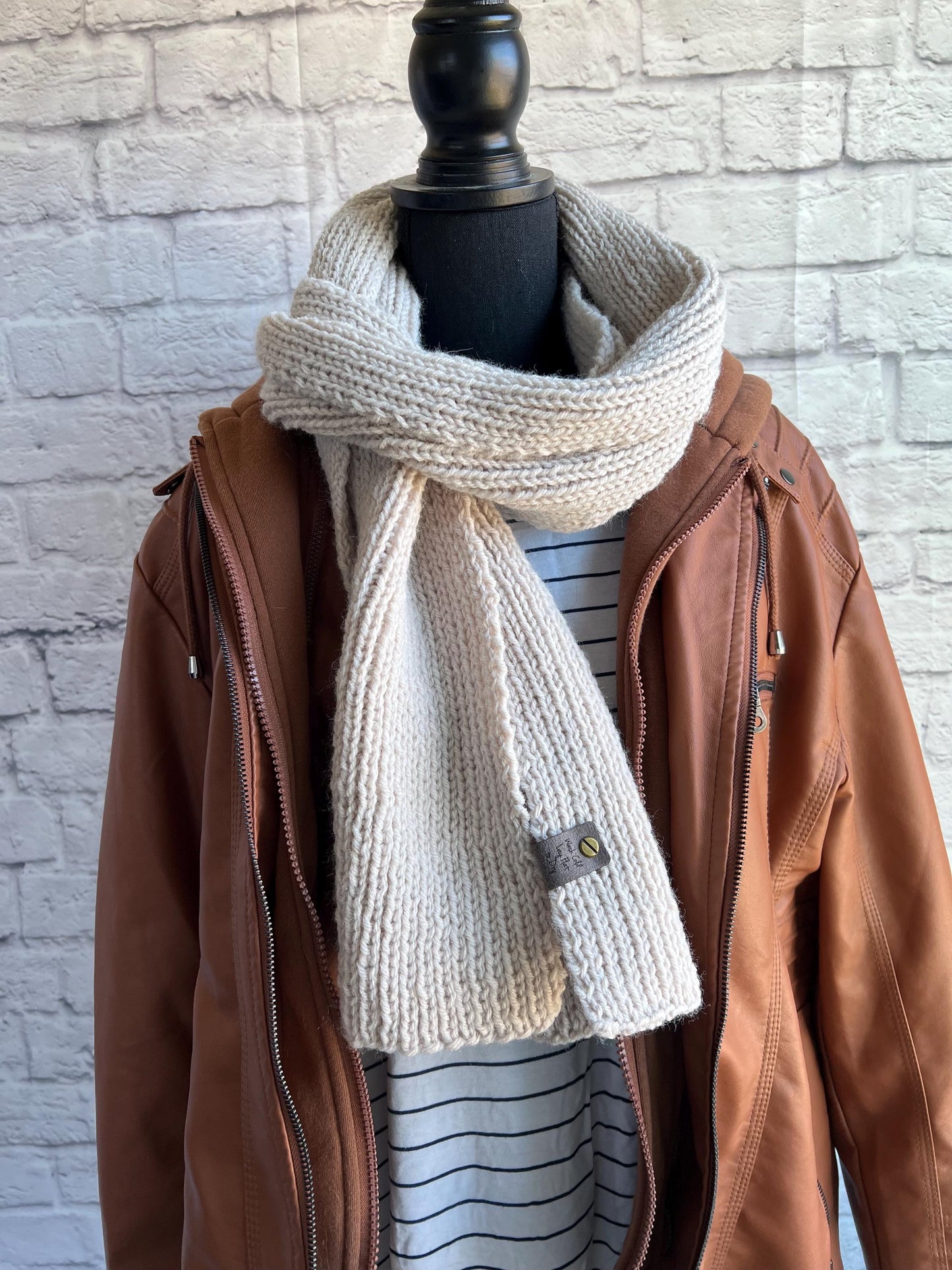 Women’s Winter Long Knit scarf. The Downtown Scarf. Ribbed Women’s Knit Scarf. Luxury Knit Scarf. Long Women’s Scarf.