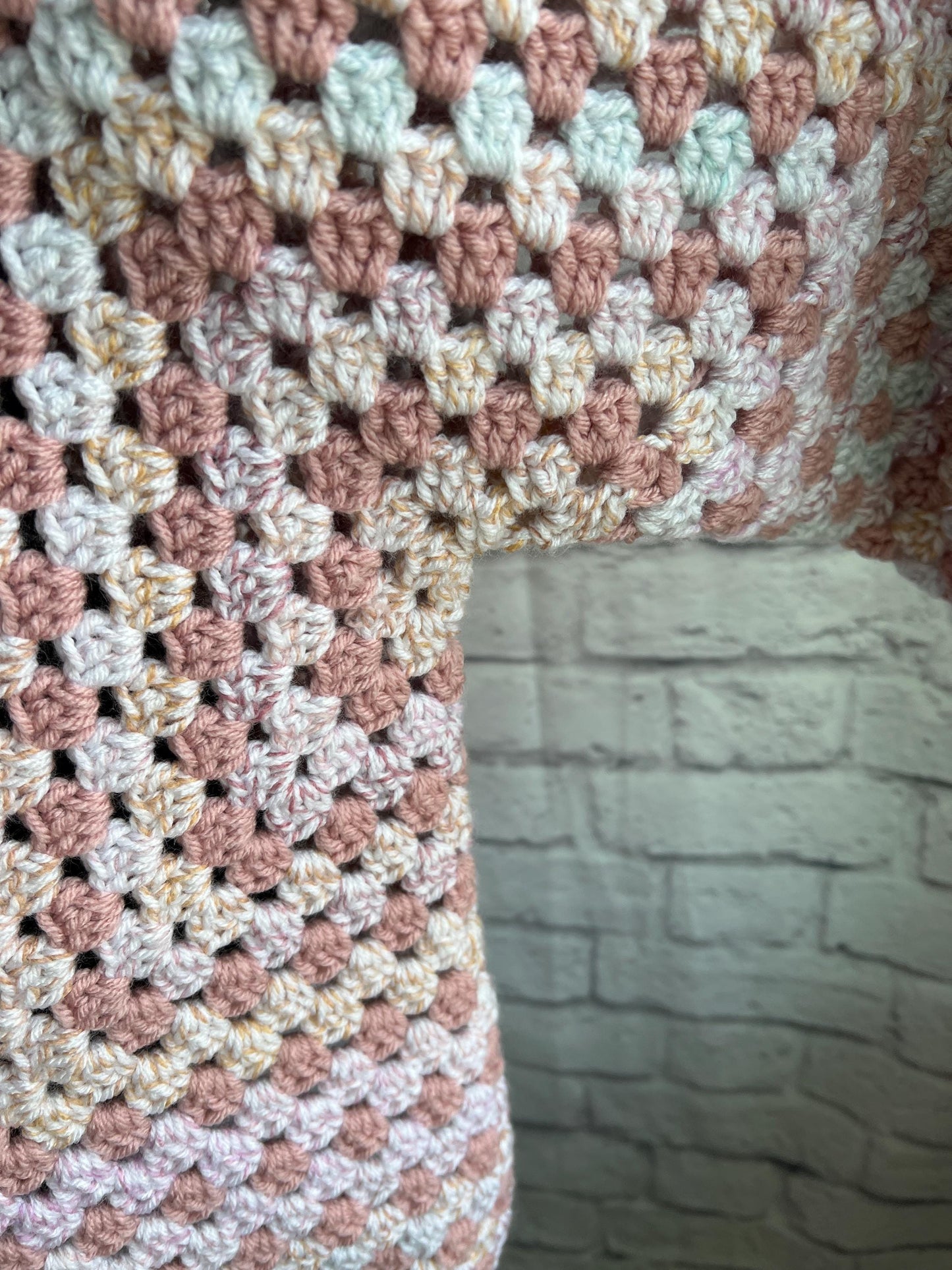 Rosey Pink Cardigan. Knit Sweater. Women's Crochet Sweater. Hexagon Cardigan.