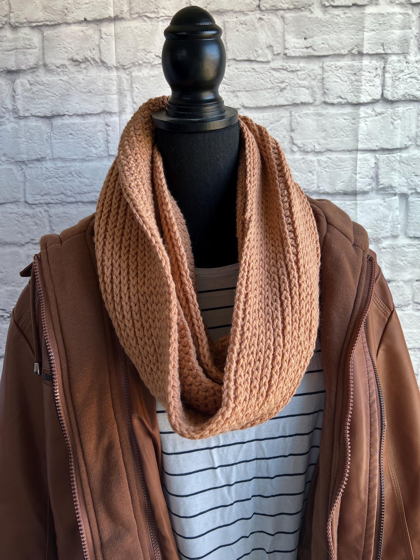 Women's Classic Scarf. The Kathryn Scarf. Knit Scarf. Women’s Ribbed Infinity Scarf. Thick Women's Infinity Scarf.