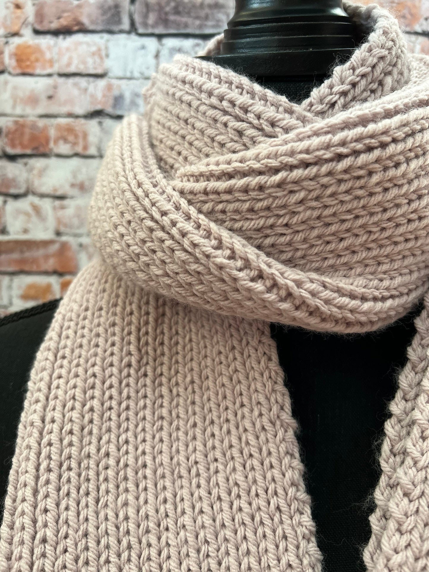 Women’s Long Winter Knit scarf. The Downtown Scarf. Ribbed Women’s Knit Scarf. Luxury Knit Scarf. Long Women’s Scarf.