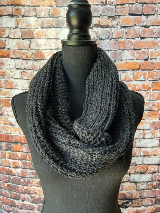 The Kathryn Scarf. Knit Scarf. Women’s Ribbed Infinity Scarf. Thick Women's Infinity Scarf. Multiple colors available.