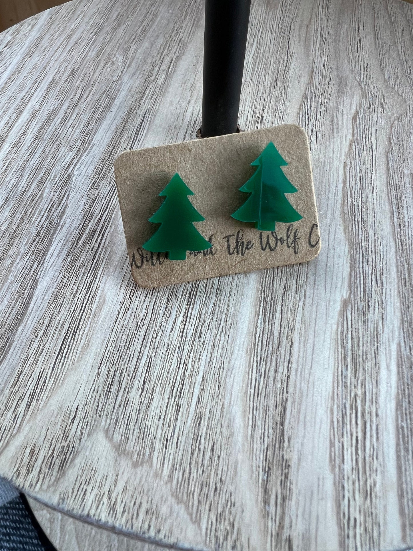 Christmas Tree Stud Earrings. Tree earrings.