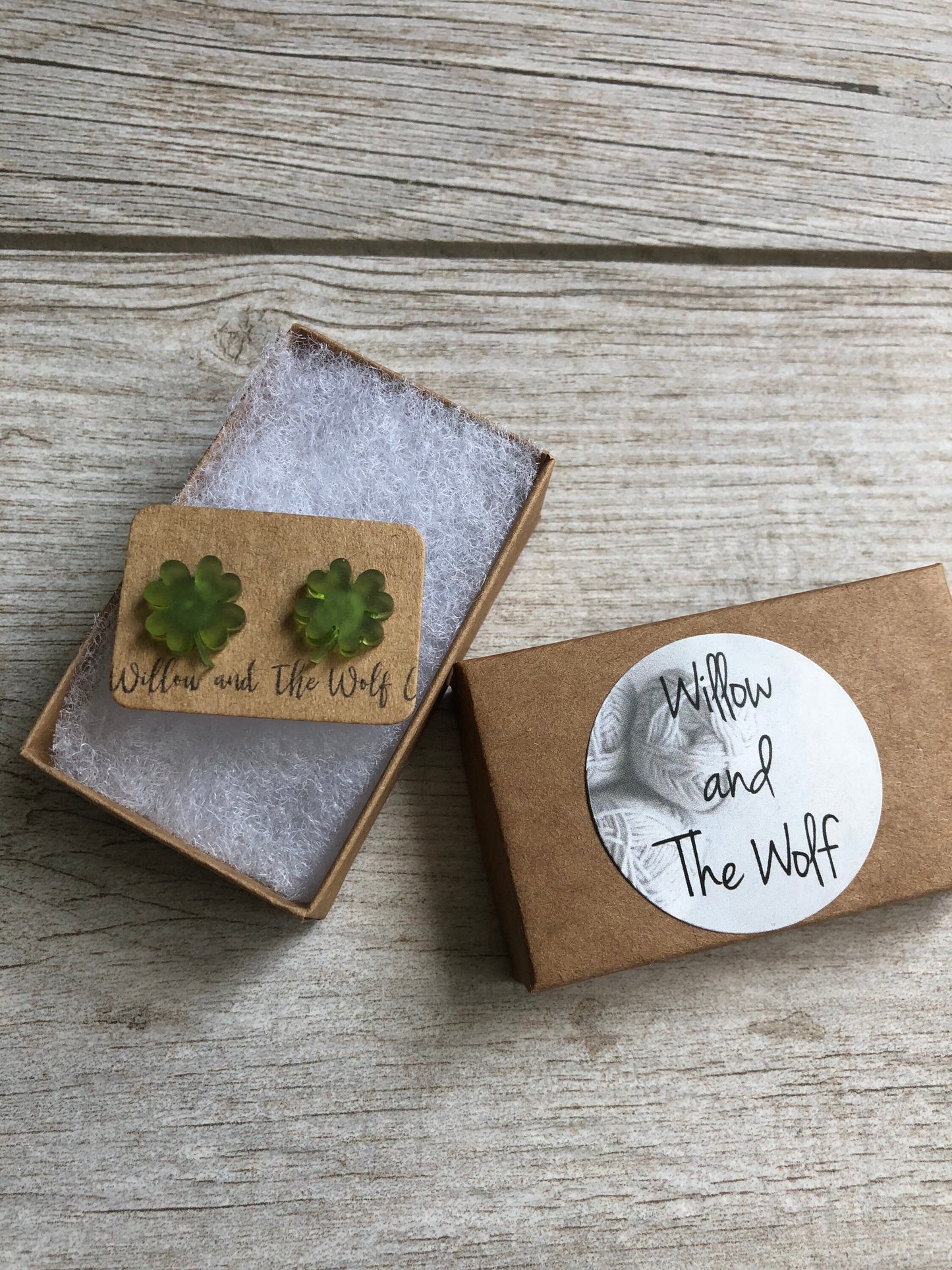 St. Patrick’s Day Stud Earrings. Shamrock Stud Earrings. Lucky Four Leaf Clover Studs. Acrylic Earrings.