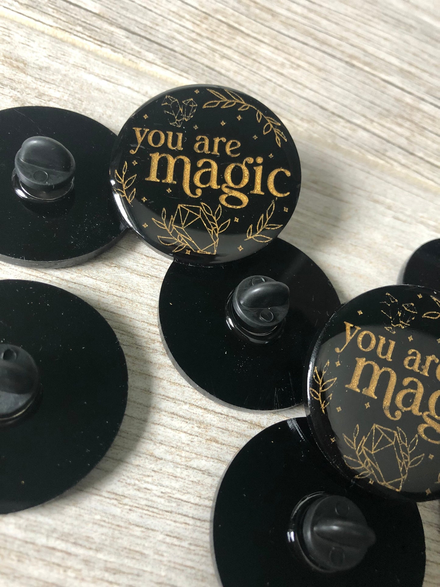 You Are Magic Pin. Backpack Decoration. Witchy Pin. Magic Lapel Pin. Self Love.